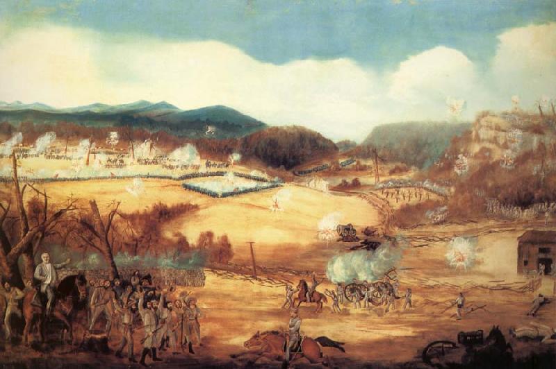 unknow artist Battle of Pea Ridge,Arkansas oil painting picture
